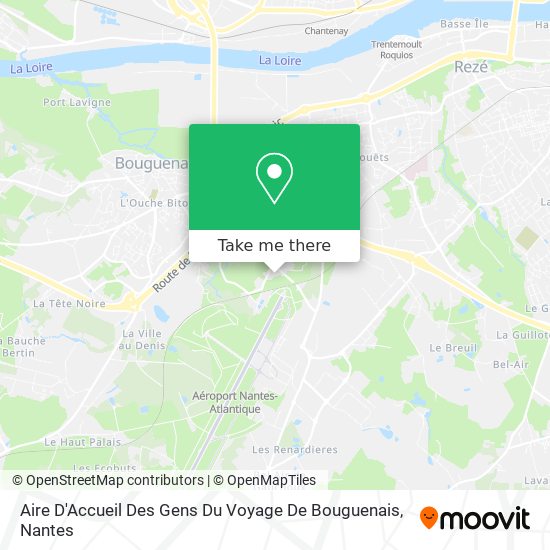 Aire D'Accueil Des Gens Du Voyage De Bouguenais map