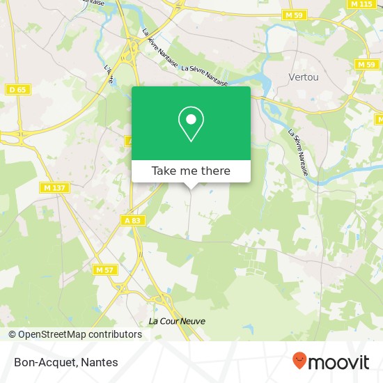 Mapa Bon-Acquet