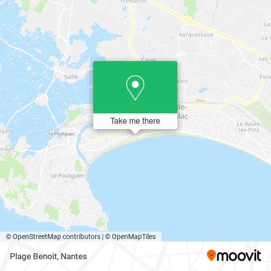 Plage Benoit map
