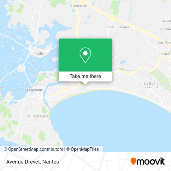 Mapa Avenue Drevet