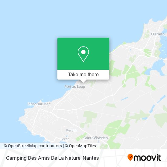 Camping Des Amis De La Nature map