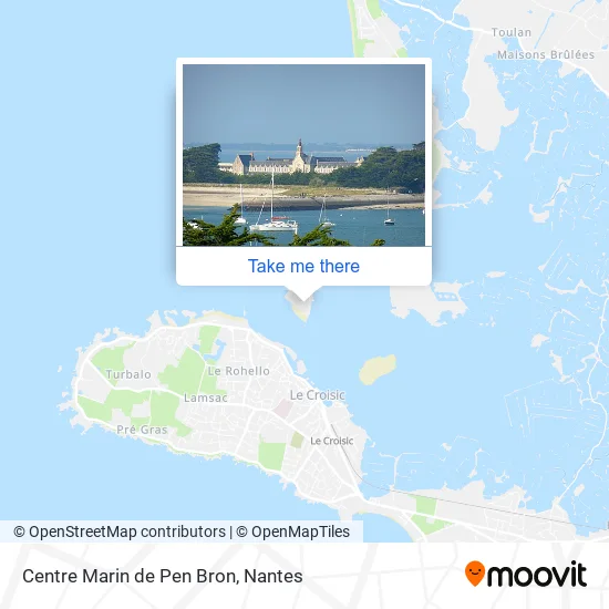 Mapa Centre Marin de Pen Bron