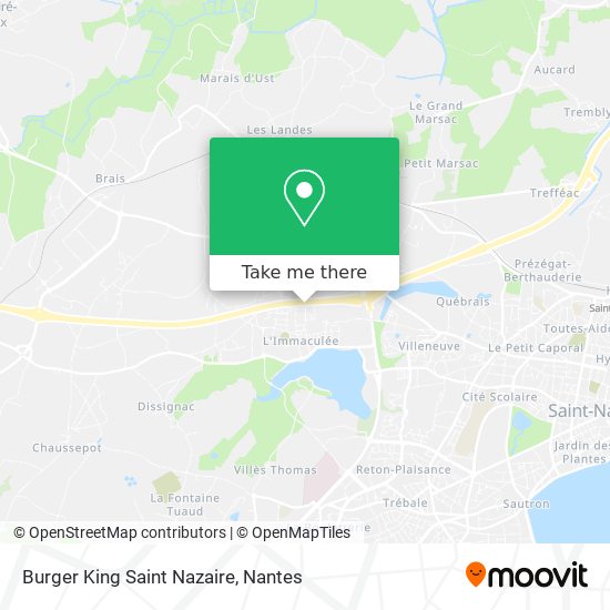 Burger King Saint Nazaire map