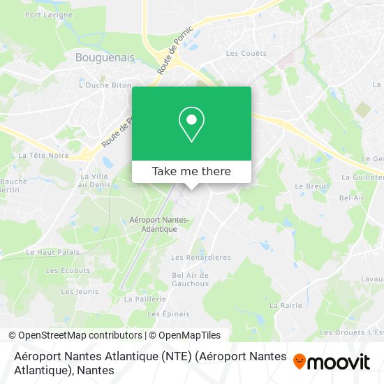 Aéroport Nantes Atlantique (NTE) (Aéroport Nantes Atlantique) map