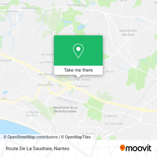 Route De La Saudraie map