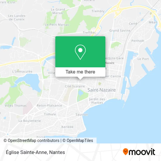 Mapa Église Sainte-Anne