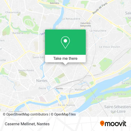 Caserne Mellinet map