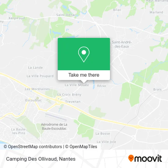 Camping Des Ollivaud map