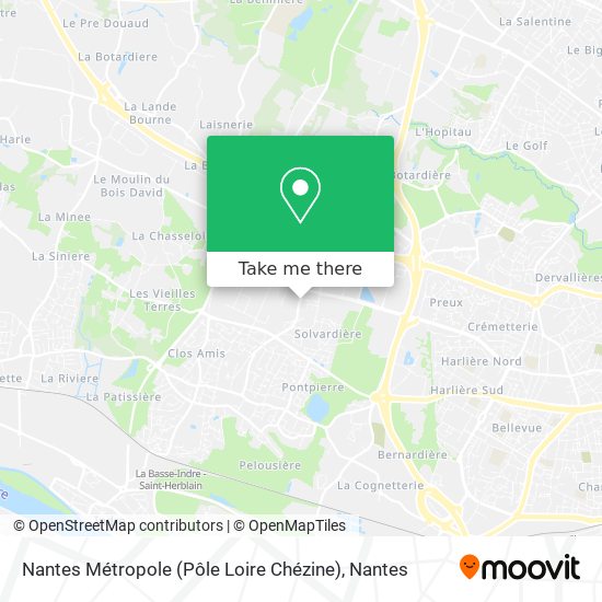 Nantes Métropole (Pôle Loire Chézine) map