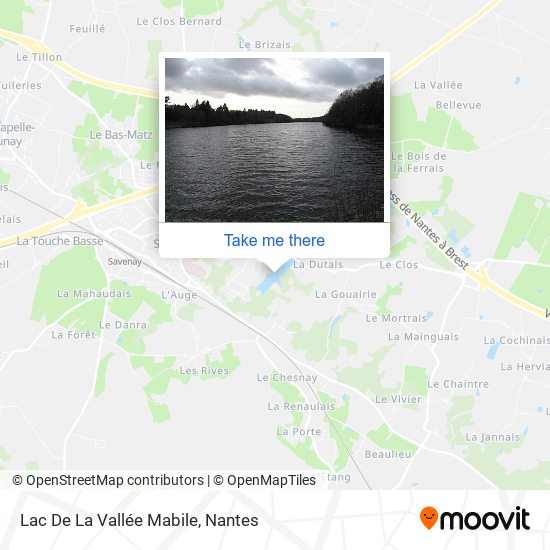 Lac De La Vallée Mabile map