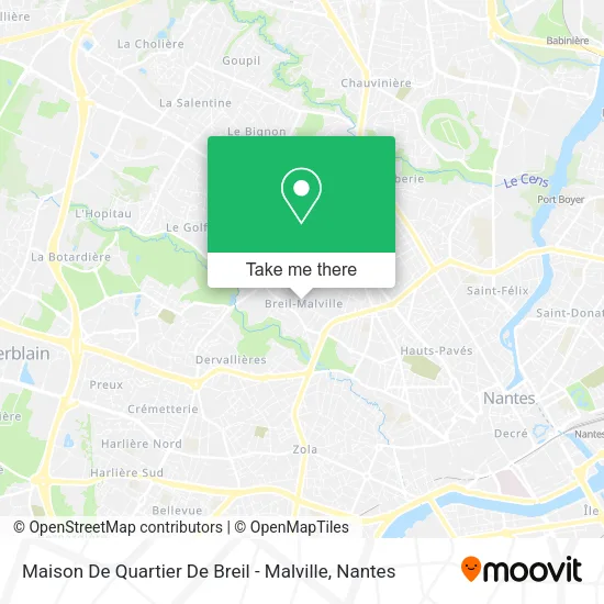 Mapa Maison De Quartier De Breil - Malville