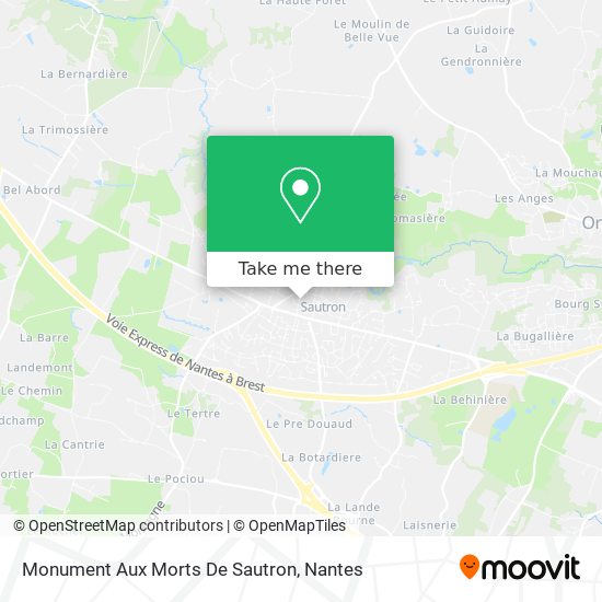 Monument Aux Morts De Sautron map
