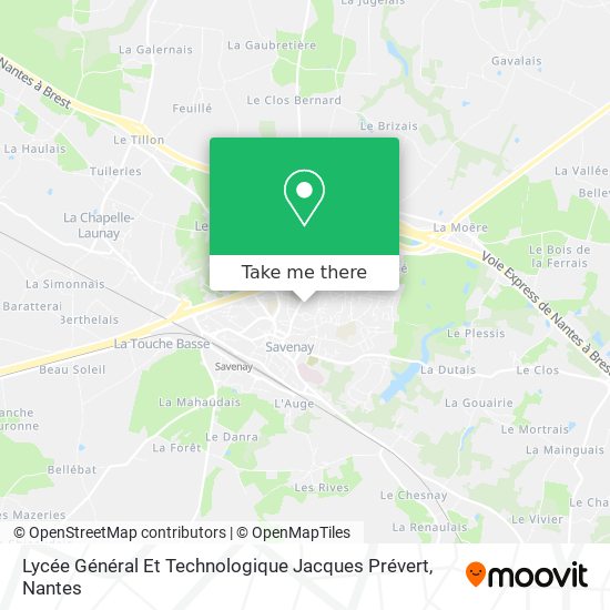 Lycée Général Et Technologique Jacques Prévert map