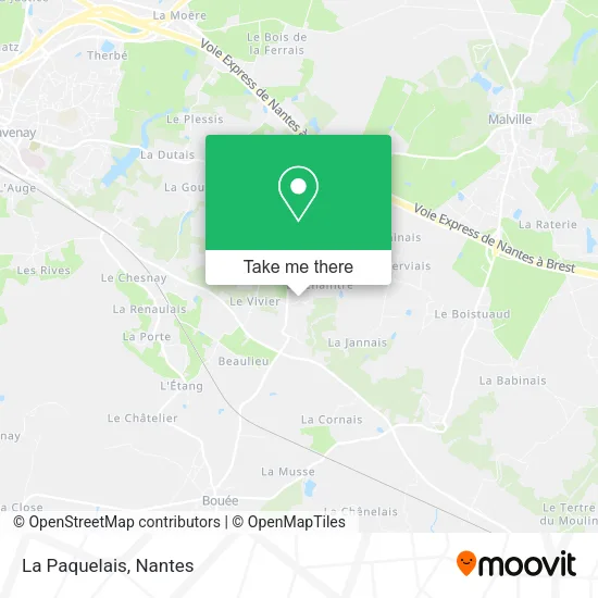 Mapa La Paquelais
