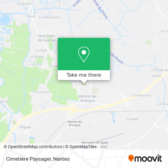 Cimetière Paysager map