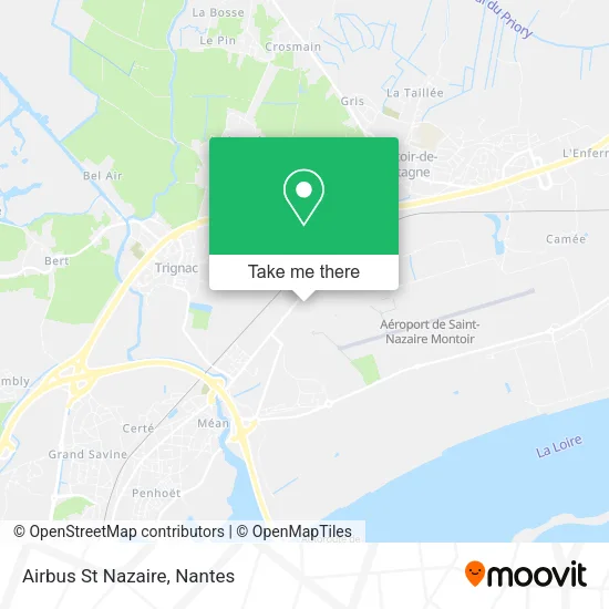 Mapa Airbus St Nazaire