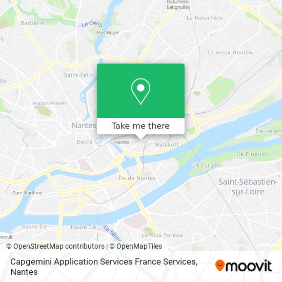 Capgemini Application Services France Services map
