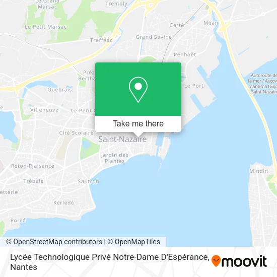 Lycée Technologique Privé Notre-Dame D'Espérance map