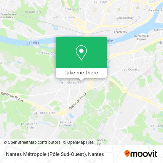 Mapa Nantes Métropole (Pôle Sud-Ouest)