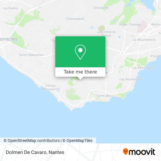 Dolmen De Cavaro map