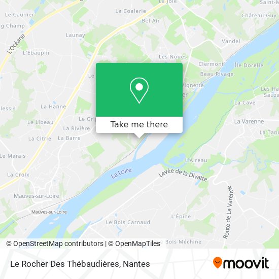 Le Rocher Des Thébaudières map