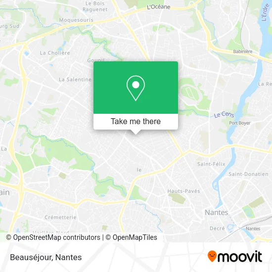 Mapa Beauséjour