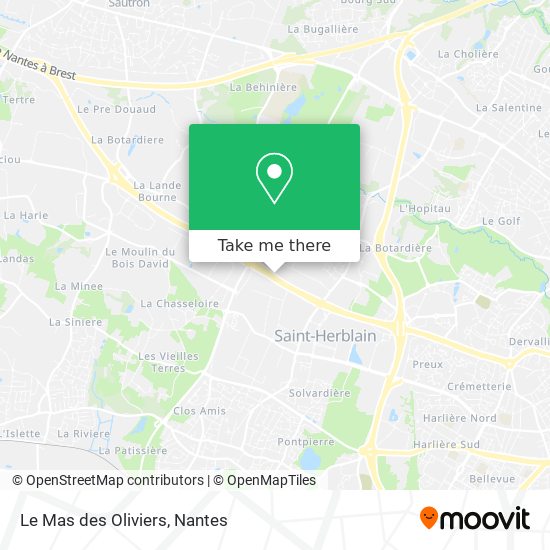 Le Mas des Oliviers map