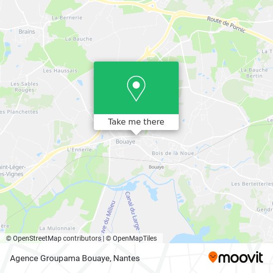 Mapa Agence Groupama Bouaye