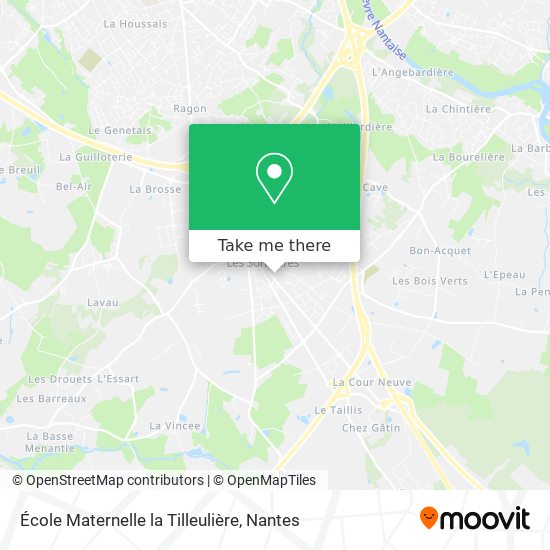 Mapa École Maternelle la Tilleulière