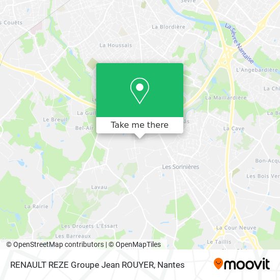RENAULT REZE Groupe Jean ROUYER map