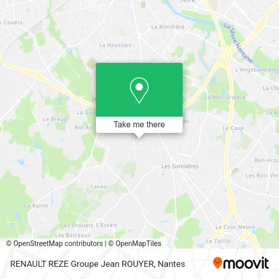 RENAULT REZE Groupe Jean ROUYER map