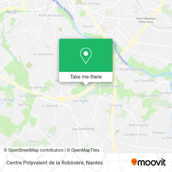 Mapa Centre Polyvalent de la Robinière