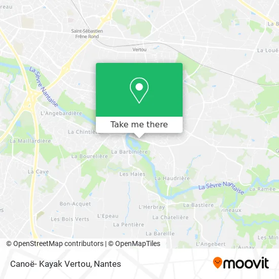 Canoë- Kayak Vertou map