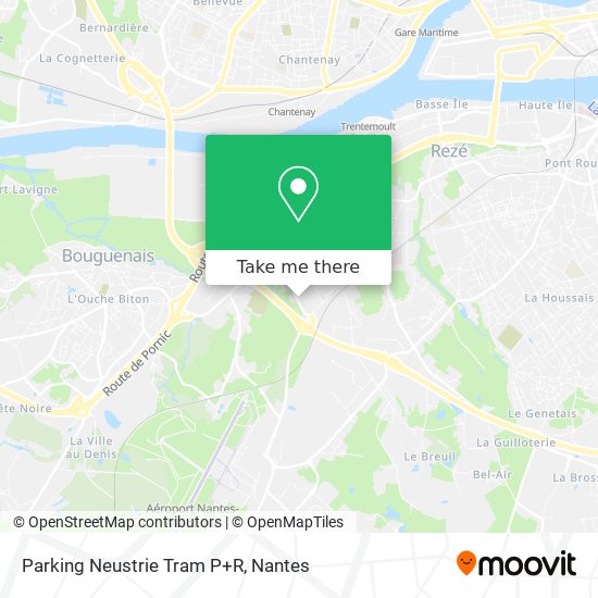 Parking Neustrie Tram P+R map
