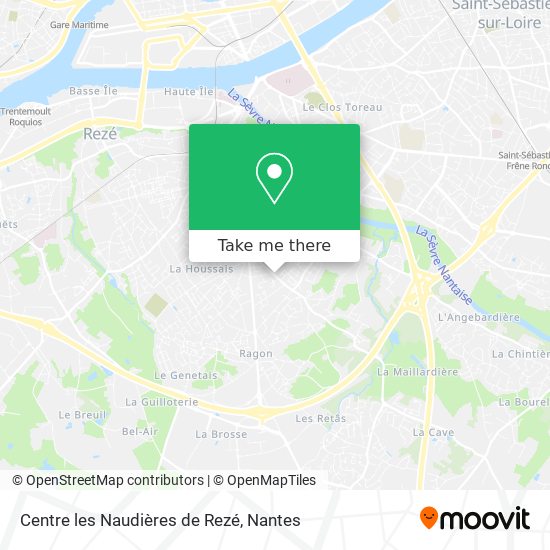 Centre les Naudières de Rezé map