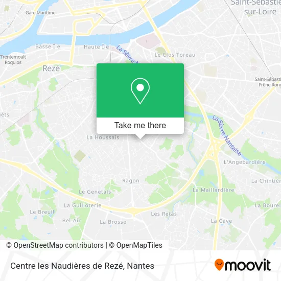Centre les Naudières de Rezé map