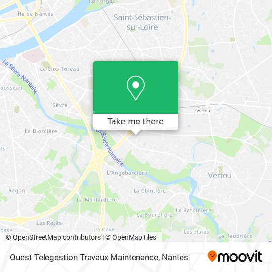 Ouest Telegestion Travaux Maintenance map