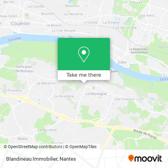 Blandineau Immobilier map