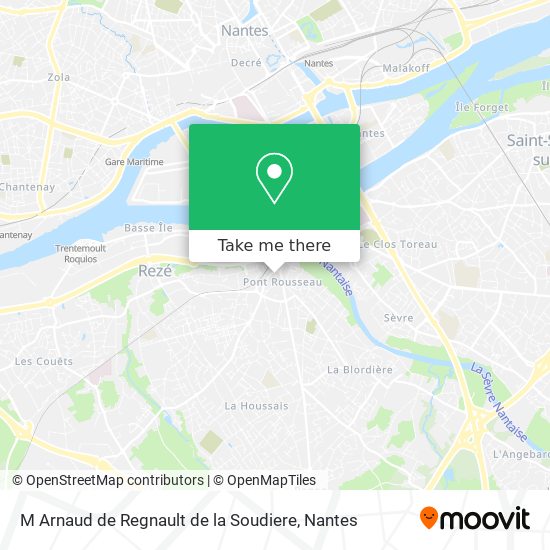 M Arnaud de Regnault de la Soudiere map