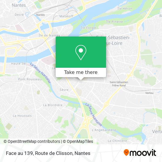 Mapa Face au 139, Route de Clisson