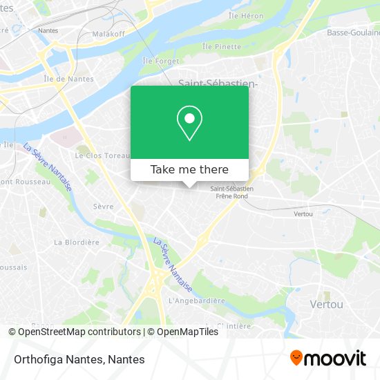 Orthofiga Nantes map