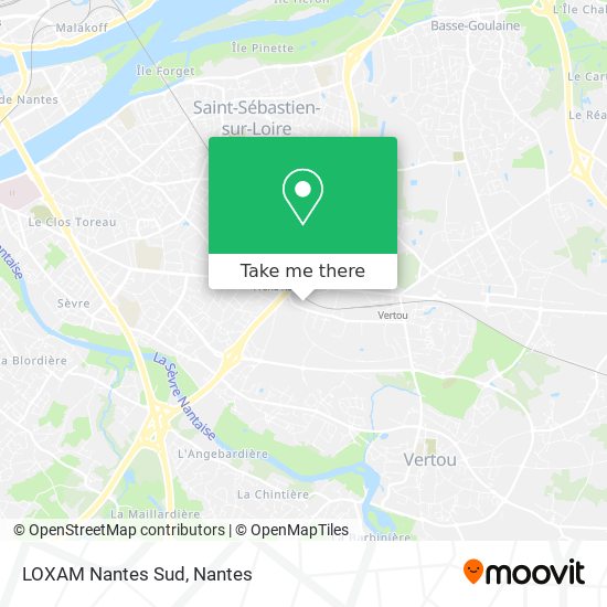 LOXAM Nantes Sud map