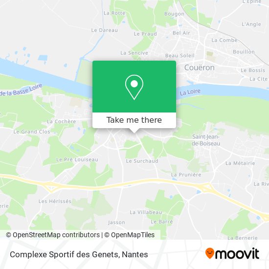 Complexe Sportif des Genets map