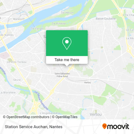 Station Service Auchan map