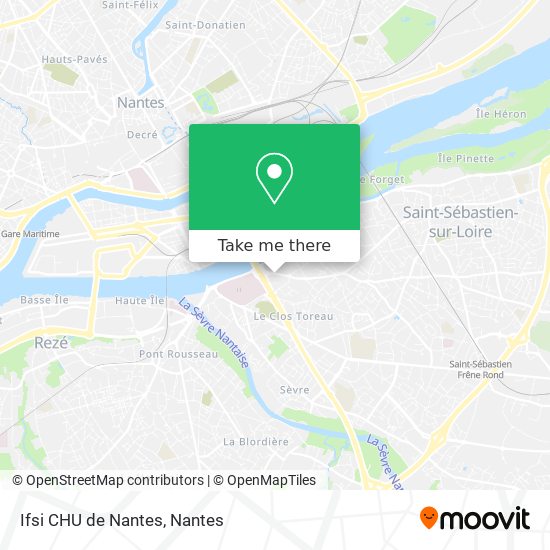 Ifsi CHU de Nantes map