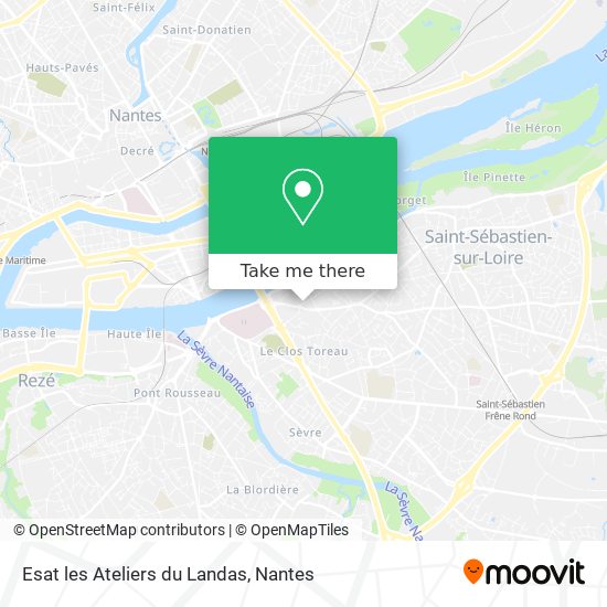 Esat les Ateliers du Landas map
