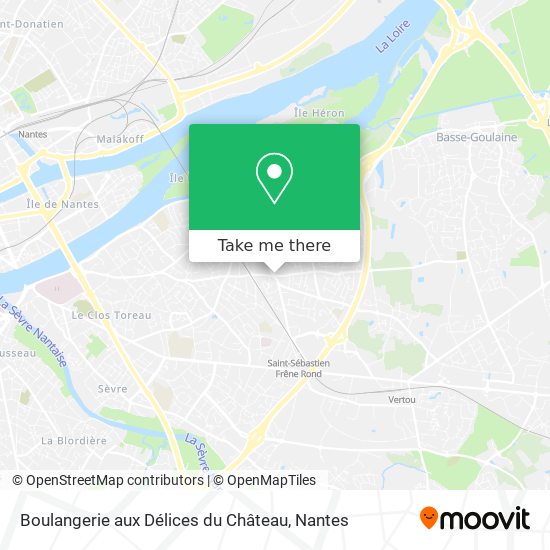Boulangerie aux Délices du Château map
