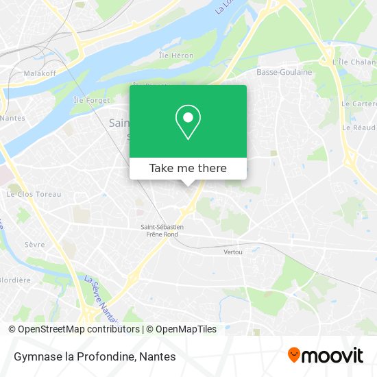 Gymnase la Profondine map
