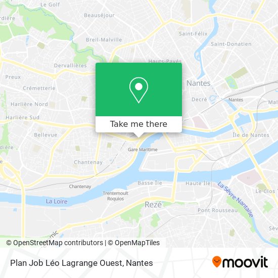 Plan Job Léo Lagrange Ouest map