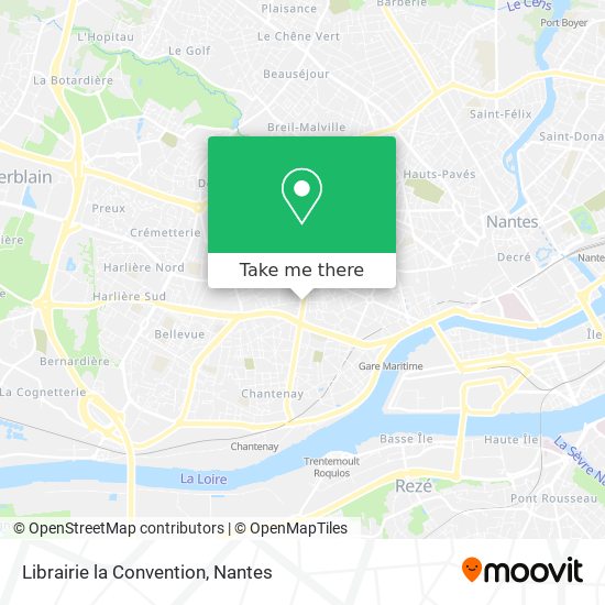 Librairie la Convention map